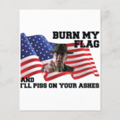 Verbringe nicht meine Flagge Flyer (Hinten)