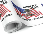 Verbringe nicht meine Flagge Geschenkpapier (Rolleneckpunkt)