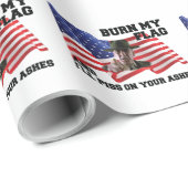 Verbringe nicht meine Flagge Geschenkpapier (Rolleneckpunkt)