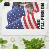 Verbringe nicht meine Flagge Geschirrtuch (Gefaltet)