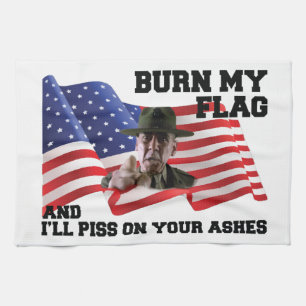 Verbringe nicht meine Flagge Geschirrtuch