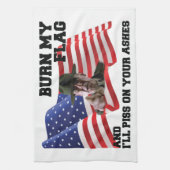 Verbringe nicht meine Flagge Geschirrtuch (Vertikal)