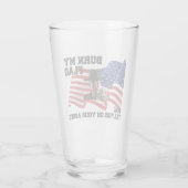 Verbringe nicht meine Flagge Glas (Rückseite)