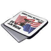 Verbringe nicht meine Flagge Laptopschutzhülle (Vorne Knopf)