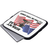 Verbringe nicht meine Flagge Laptopschutzhülle (Vorne Knopf)