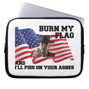 Verbringe nicht meine Flagge Laptopschutzhülle