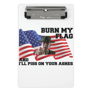 Verbringe nicht meine Flagge Mini Klemmbrett