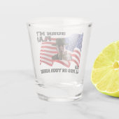 Verbringe nicht meine Flagge Schnapsglas (Rückseite)
