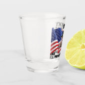 Verbringe nicht meine Flagge Schnapsglas (Links)