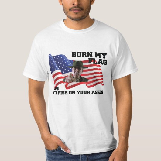 Verbringe nicht meine Flagge T-Shirt (Vorderseite)