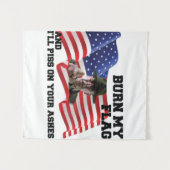 Verbringe nicht meine Flagge Wandteppich (Vorderseite (Horizontal))