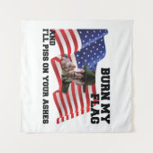 Verbringe nicht meine Flagge Wandteppich (Vorderseite (Horizontal))