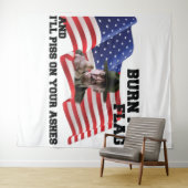 Verbringe nicht meine Flagge Wandteppich (Beispiel (Horizontal))