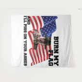 Verbringe nicht meine Flagge Wandteppich (Vorderseite (Horizontal))