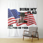 Verbringe nicht meine Flagge Wandteppich (Beispiel)