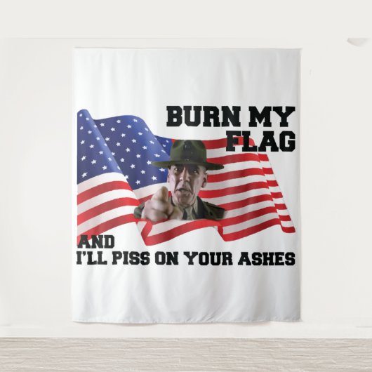 Verbringe nicht meine Flagge Wandteppich (Vorderseite)