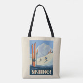 Verbringen Sie den Tag Ski Vintag Tasche (Rückseite)