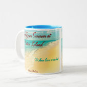 Verbringen Sie Ihren Sommer an der Catica Zweifarbige Tasse (Vorderseite Links)