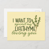 Verbringen Sie mein Leben und lieben Sie den schön Postkarte (Vorne/Hinten)