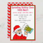 Verbringen von Ferienhäuser und Bierladen Einladung (Vorne/Hinten)