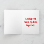 Verbringt Koala-Qualitätszeit Karte (Innenseite)