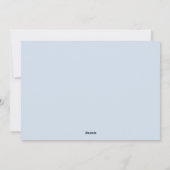 Verbringungsankündigung Feiertagskarte (Rückseite)