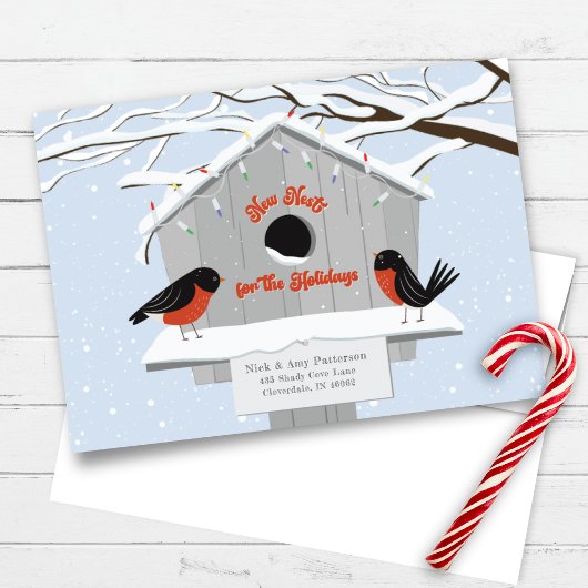 Verbringungsankündigung Feiertagskarte