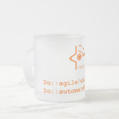 Verbum Froted Tasse (orange Logo) (Vorderseite Links)