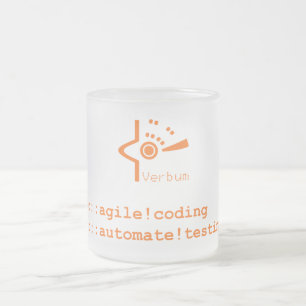 Verbum Froted Tasse (orange Logo)