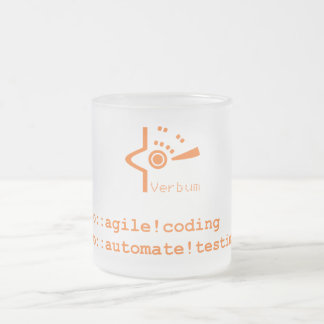 Verbum Froted Tasse (orange Logo)