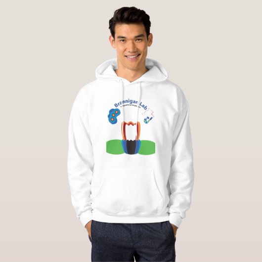 Verbunddesign für einen hellen oder dunklen Hinter Hoodie (Vorne ganz)