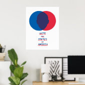 Verbünde die Staaten Amerikas Poster (Heimbüro)