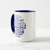 Verbunden durch HerzSchwester Tasse (Vorderseite Links)