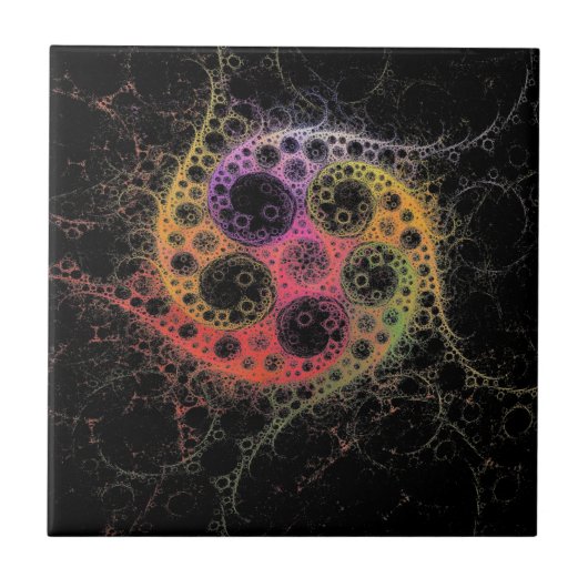 Verbunden im Zentrum Keramik Tile Fliese (Vorderseite)