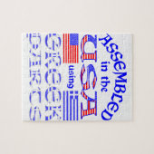 Verbunden in griechischen Teilen der USA Puzzle (Horizontal)