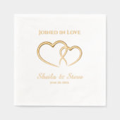 Verbunden in Liebe Hochzeit Servietten Mit Folie (Vorderseite)