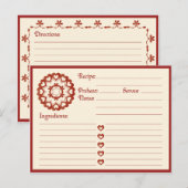 Verbunden mit der Liebe-Rezept-Karte Postkarte (Vorne/Hinten)