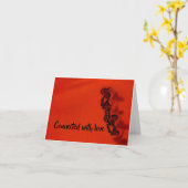 Verbunden mit Liebe Karte (Gelbe Blume)