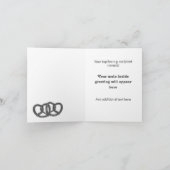 Verbundene Bretzels mit Ihrem Text - Brot Thema ei Dankeskarte (Innenseite)