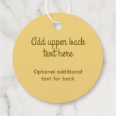 Verbundene Brezel - Die knochengebundene Brotform Geschenkanhänger (Rückseite)