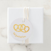 Verbundene Brezel - Die knochengebundene Brotform Geschenkanhänger (Mit Box)