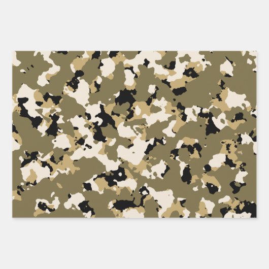 Verbundene Camouflage Geschenkpapier Set (Vorderseite 3)