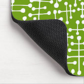 Verbundene Felder - Weiß auf Avocado Mousepad (Ecke)