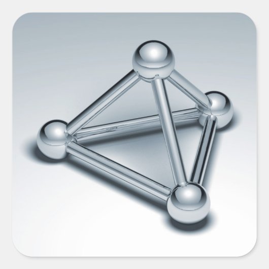 Verbundene Herden Quadratischer Aufkleber (Vorderseite)