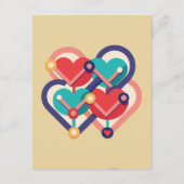 Verbundene Herzen Begleitkarte (Rückseite)