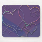 Verbundene Herzen Mousepad (Vorne)