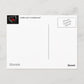 Verbundene Herzen Postkarte (Rückseite)