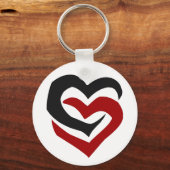 Verbundene Herzen Schlüsselanhänger (Vorderseite)