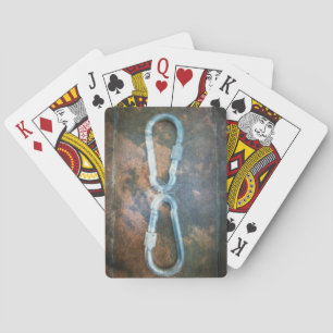Verbundene Karabiner Kunstprint Spielkarten