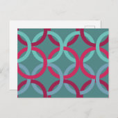 Verbundene Kreise 2 Postkarte (Vorne/Hinten)